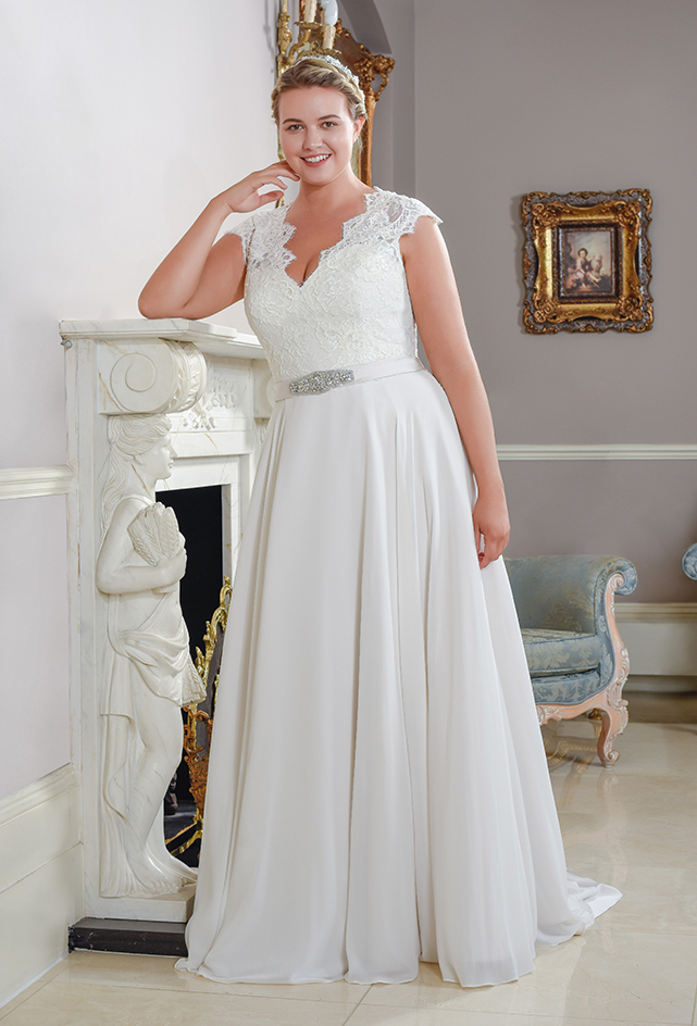 with Curves Plus Size Wedding Dresses
